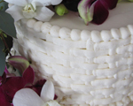 Weaved Wedding Cake